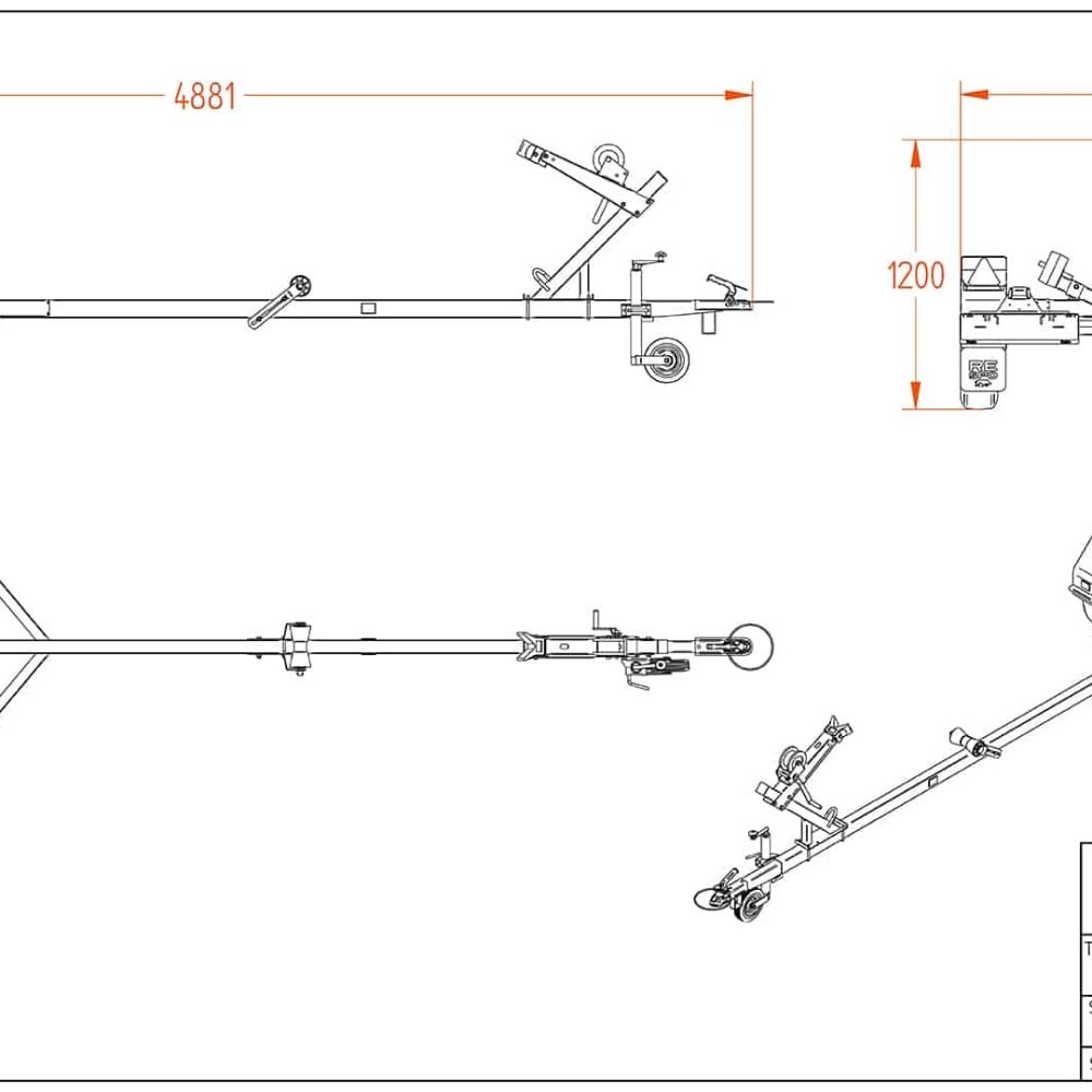 Прицеп для лодок 4.88x1.60 Прицеп для лодок 4.88x1.60
