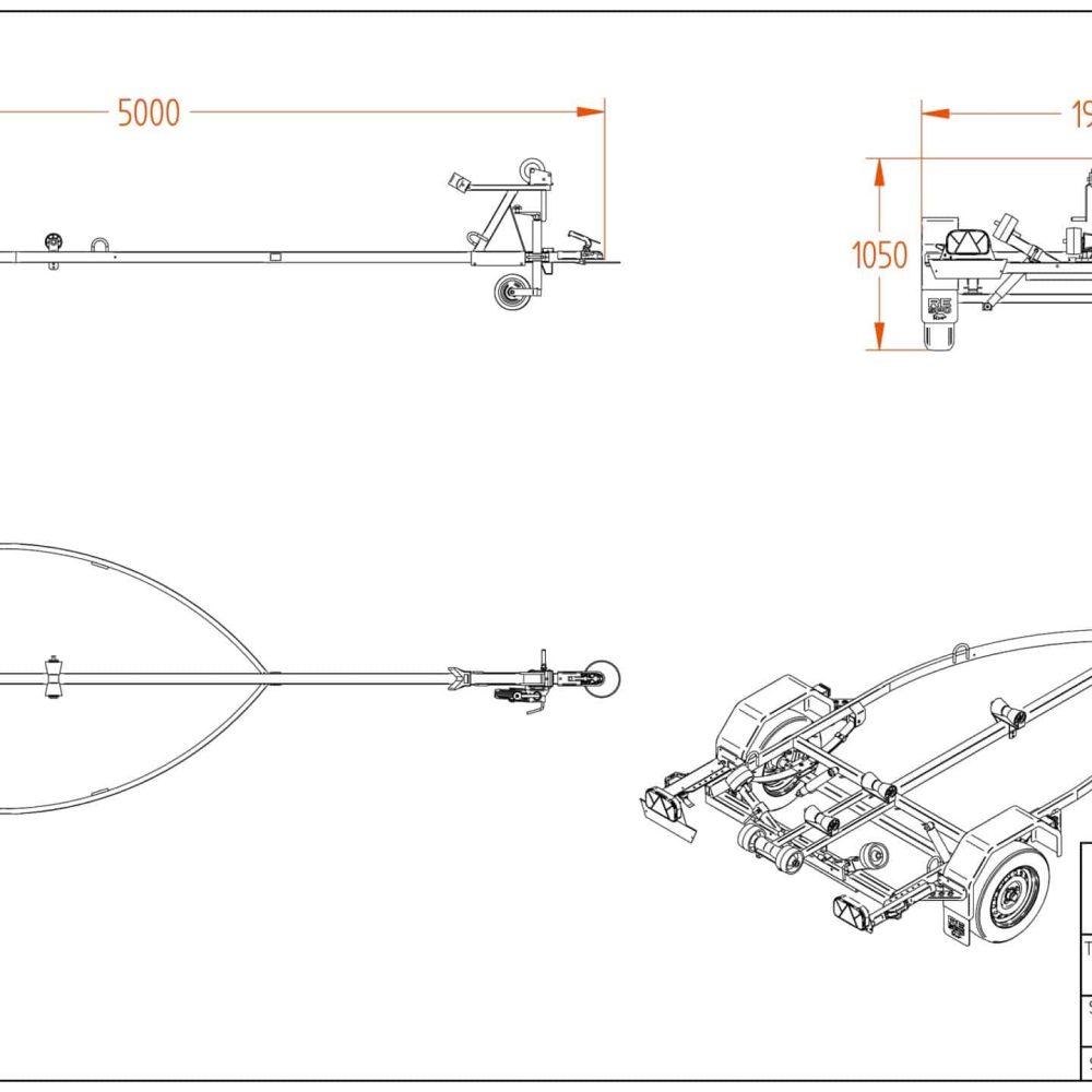 Прицеп для лодок 5.00x1.99 Прицеп для лодок 5.00x1.99