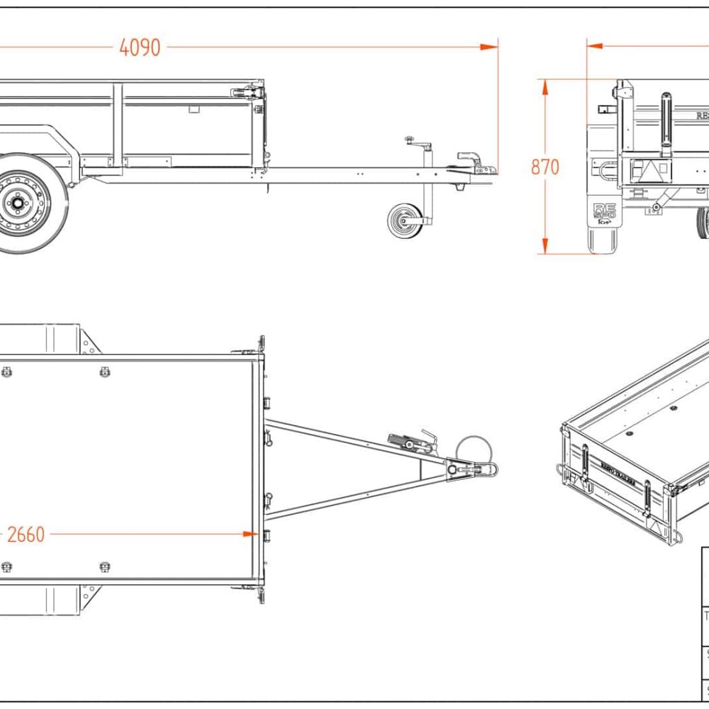 Легковой прицеп 2.65x1.25 Легковой прицеп 2.65x1.25