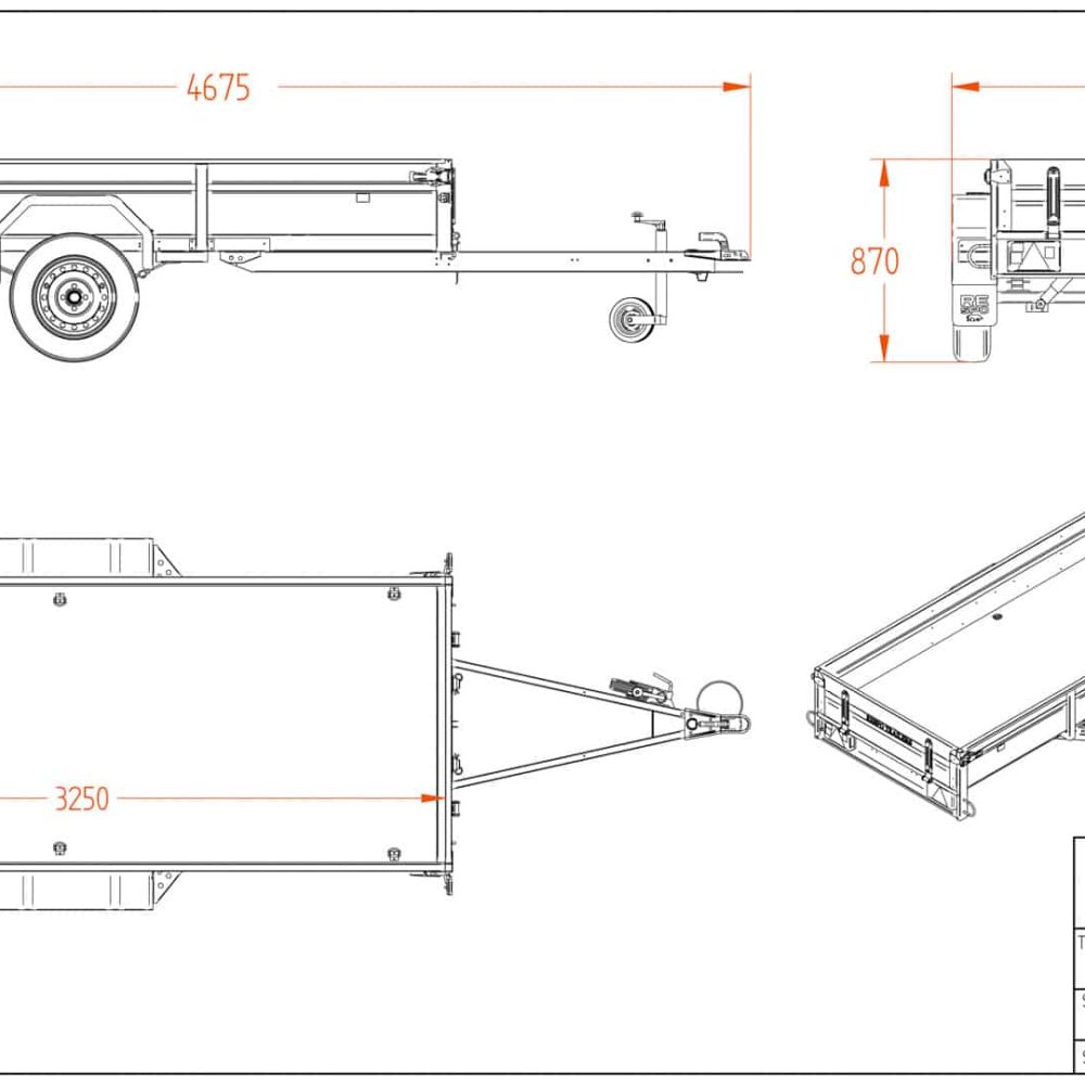Легковой прицеп 3.25x1.25 Легковой прицеп 3.25x1.25