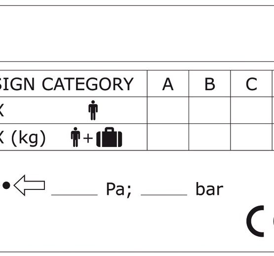 BOAT IDENTIFICATION PLATE, 155 x 100 mm
