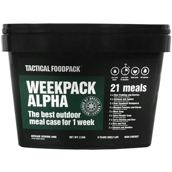 TACTICAL FOODPACK- NÄDALANE TOIDUVARU - ALPHA