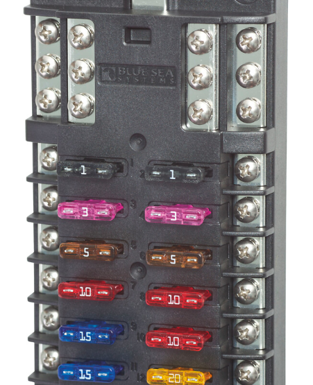 БЛОК ПРЕДОХРАНИТЕЛЕЙ - СИНЯЯ СИСТЕМА, 12 шт.