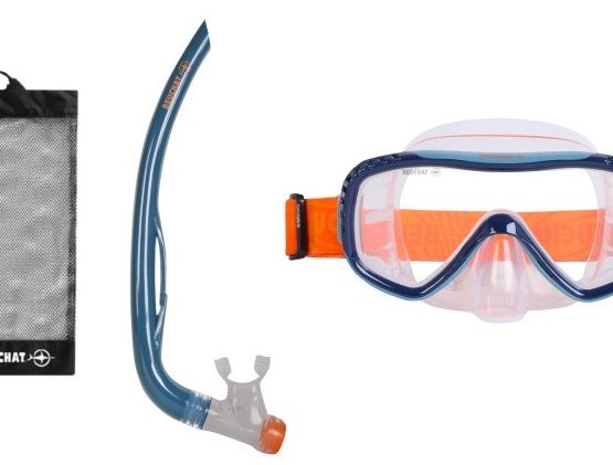 SNORGELDAMISKOMPLEKT- OCEO BEAUCHAT, KORALL, LASTELE