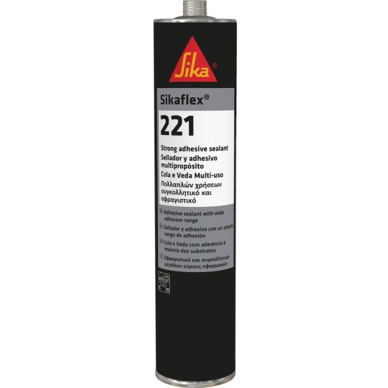SIKAFLEX 221I, LIIMHERMEETIK, MUST, 300 ml