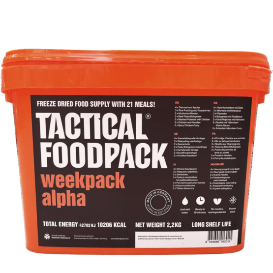 TACTICAL FOODPACK- NÄDALANE TOIDUVARU - ALPHA