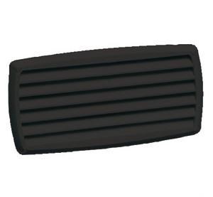 VENTILATSIOONIAVA KATE, 201 x 101 mm, MUST