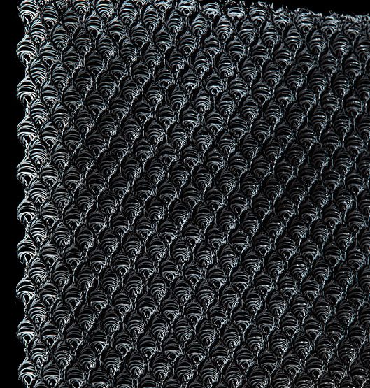 MÜRAVABA, NIISKUST VÄHENDAV 3D MADRATSIALUS - 800 MM x 2000 MM x 10 MM, MUST