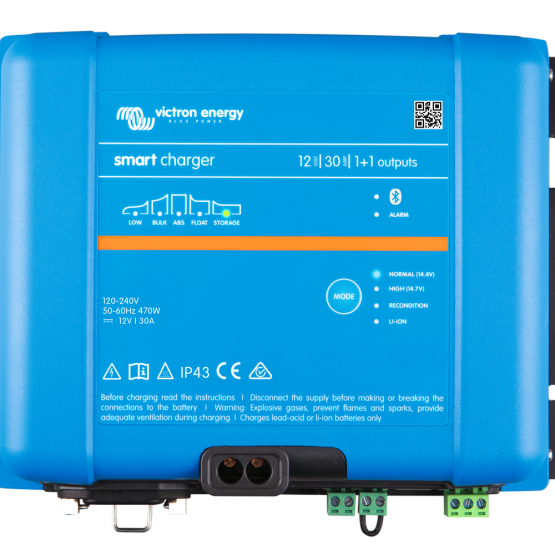 Akulaadija Victron Smart IP43 Charger 12:30(1+1) 120-240V