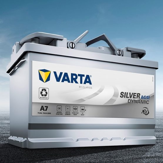 Paadi Starteri aku AGM VARTA A7 57001 Silver Dynamic 70Ah
