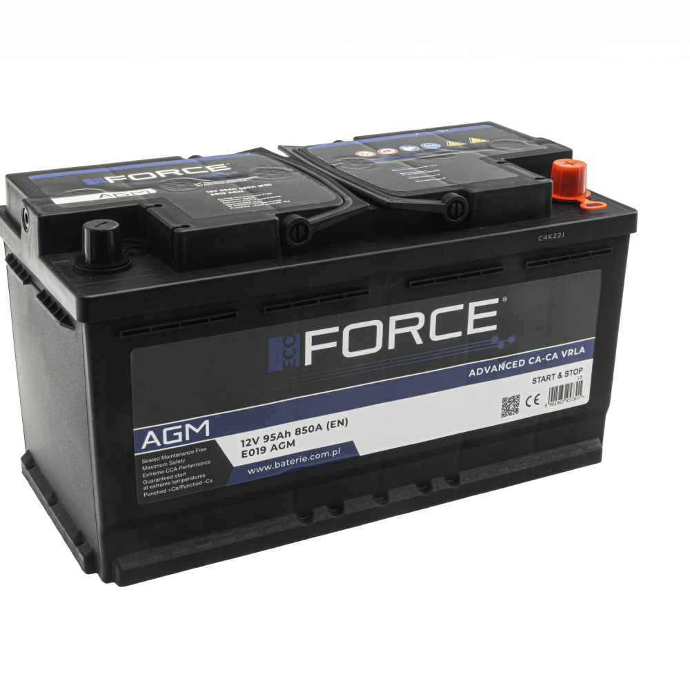 Paadi starteri aku Eco Force AGM E019 12V 95Ah Paadi starteri aku Eco Force AGM E019 12V 95Ah