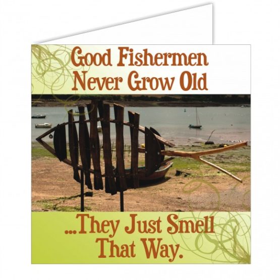 MERETEEMALINE POSTKAART- GOOD FISHERMEN..