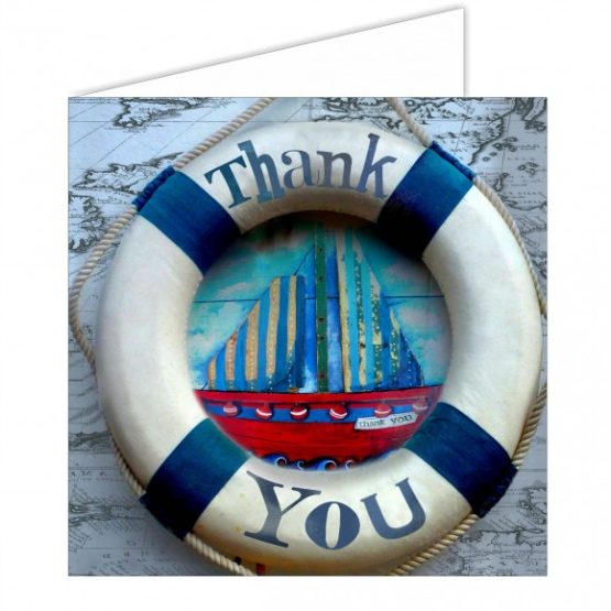 MERETEEMALINE POSTKAART- THANK YOU LIFE RING