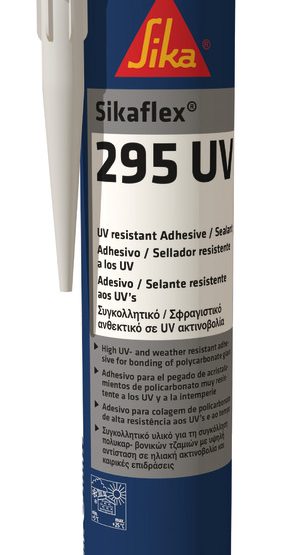 SIKAFLEX 295UV, MUST LIIM POLÜKARBONAADILE, 300 ml