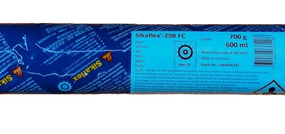 SIKAFLEX 298FC, MUST, LIIM TIIKTEKI PAIGALDUSEKS, 600 ml