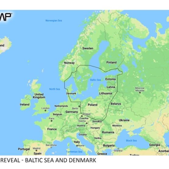 ЭЛЕКТРОННАЯ МОРСКАЯ КАРТА REVEAL- БАЛТИЙСКОЕ МОРЕ И ДАНИЯ