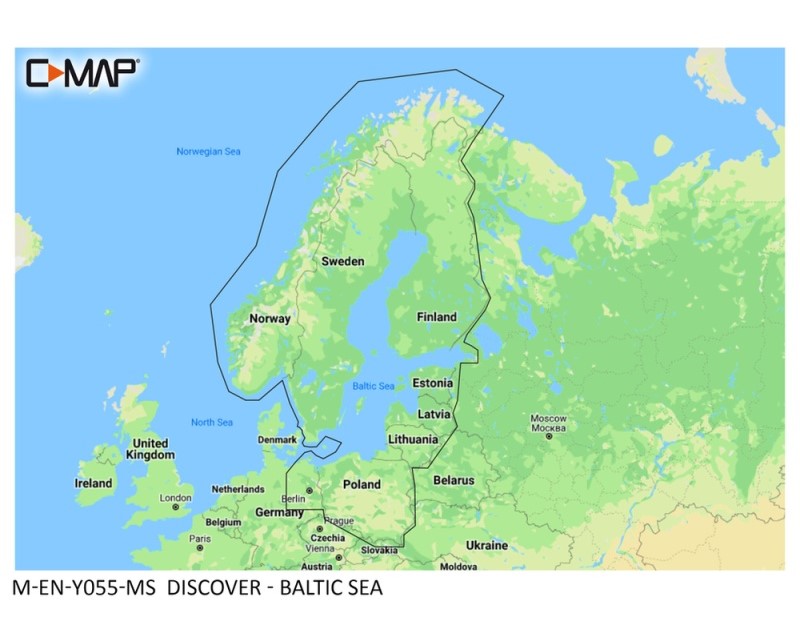 ЭЛЕКТРОННАЯ МОРСКАЯ КАРТА DISCOVER- БАЛТИЙСКОЕ МОРЕ