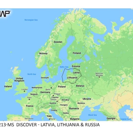 ЭЛЕКТРОННАЯ МОРСКАЯ КАРТА DISCOVER- ЛАТВИЯ, ЛИТВА И РОССИЯ